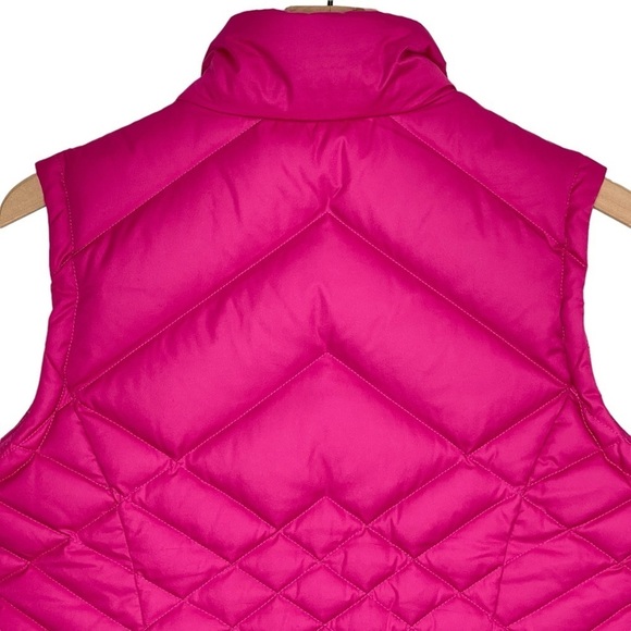 Eddie Bauer Puffer Vest Womens Small Goose Down Quilted Full Zip Insulated Pink - Picture 7 of 12